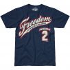 7.62 Design 2nd Amendment Freedom T-Shirt Navy Blue 1