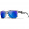 Wiley X WX Ovation Glasses - Captivate Polarized Blue Mirror Lenses / Matte Slate Frame 1