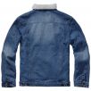 Brandit Sherpa Denim Jacket Blue/Off White 2