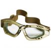 Mil-Tec Commando Goggles Air Pro Clear Lens Desert Frame 1