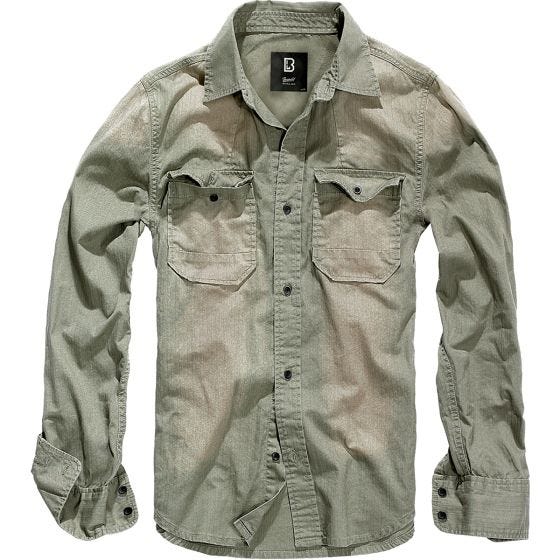 Brandit Hardee Denim Shirt Grey