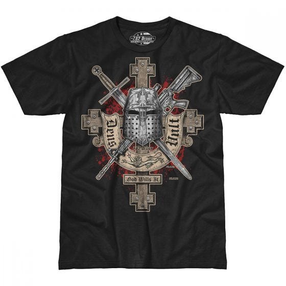 7.62 Design Deus Vult T-Shirt Black