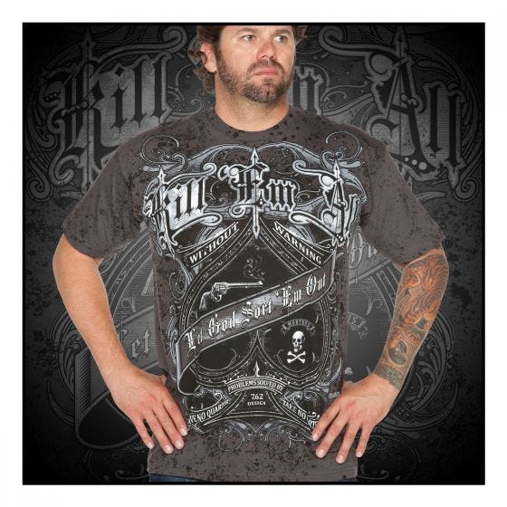 7.62 Design Kill Em All T-Shirt Charcoal