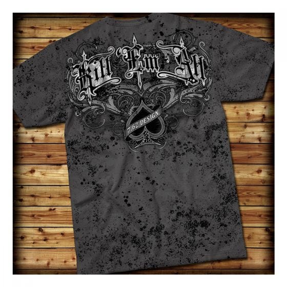 7.62 Design Kill Em All T-Shirt Charcoal