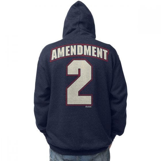 7.62 Design 2nd Amendment Freedom Hoodie Navy Heather