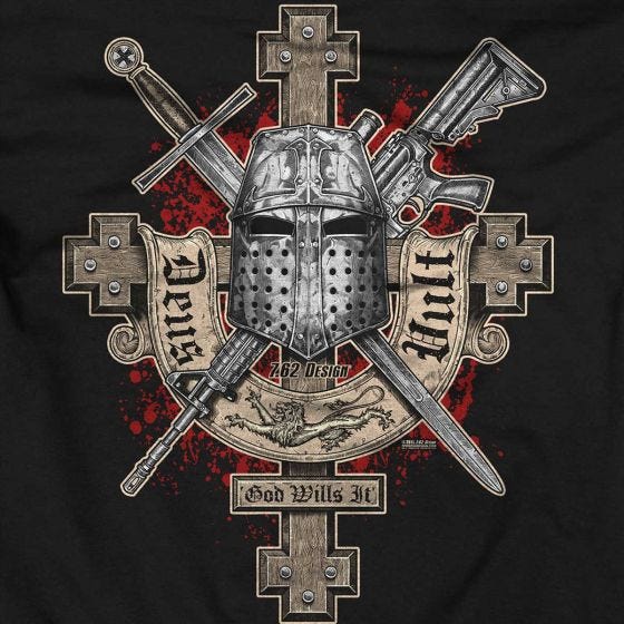 7.62 Design Deus Vult Hoodie Black