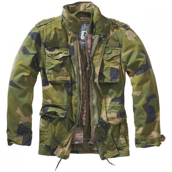 Brandit M-65 Giant Jacket Swedish M90 Camo