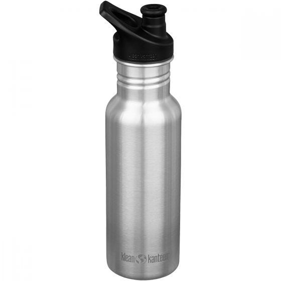 Klean Kanteen Classic Narrow 532ml Bottle Sport Cap Brushed Stainless