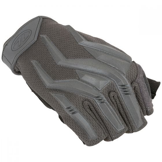 Highlander Raptor Fingerless Gloves Grey