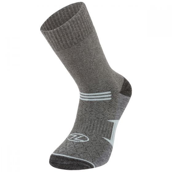 Highlander Trek Combed Cotton Sock Grey