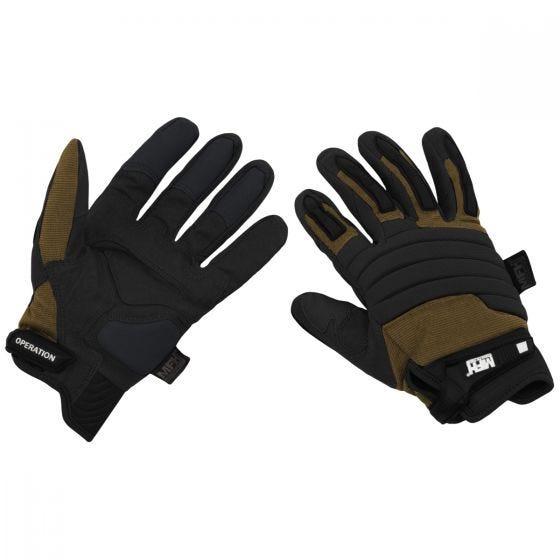 MFH Multipurpose Operation Gloves Black / Coyote