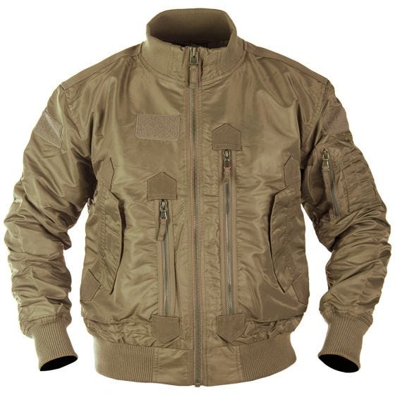 Mil-Tec US Tactical Flight Jacket Dark Coyote