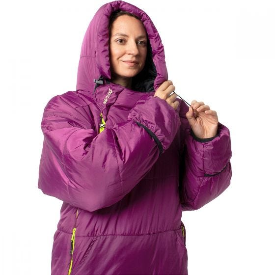 Selk'bag Original 6G Sleeping Bag Suit Purple Evening