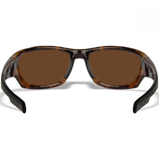Wiley X WX Climb Glasses - Captivate Polarized Bronze Mirror Lenses / Gloss Tortoise Frame