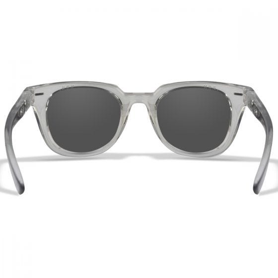 Wiley X WX Ultra Glasses - Captivate Polarized Grey Lenses / Gloss Crystal Light Grey Frame