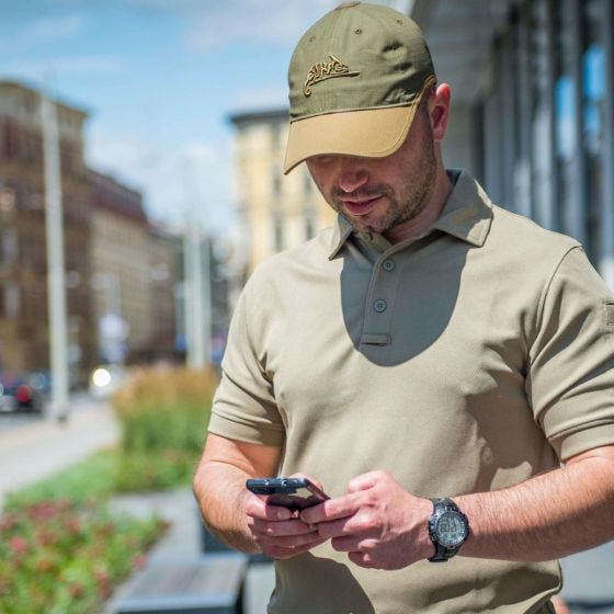 Helikon Logo Cap Polycotton Ripstop Coyote / Olive Green