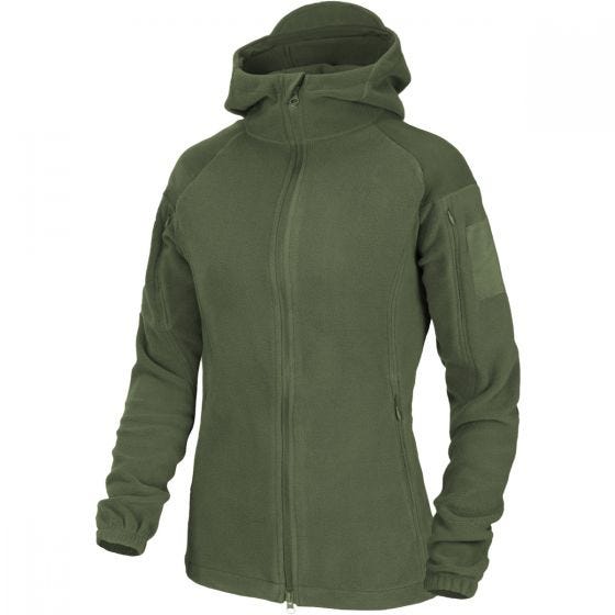 Helikon Womens Cumulus Heavy Fleece Jacket Taiga Green