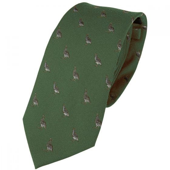 Jack Pyke Silk Tie Partridge Green