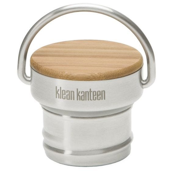 Klean Kanteen Stainless Unibody Bamboo Cap Brushed Stainless