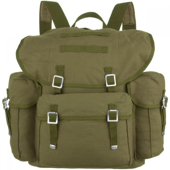 Old German Army Rucksack Olive