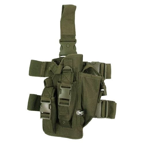 MFH Leg Holster with 3 Mag Pouches Olive