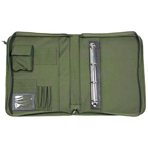 MFH Writing Case with Map Cover OD Green