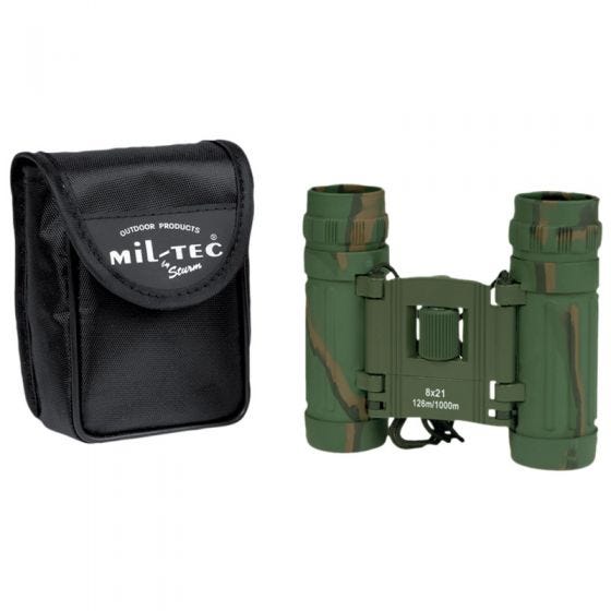 Mil-Tec Foldable Binocular 8x21 Camo