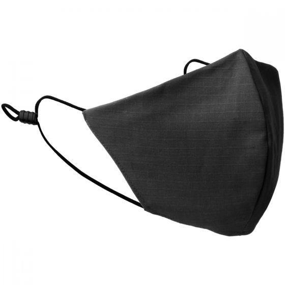 Mil-Tec Mouth/Nose Cover V-Shape Ripstop Black