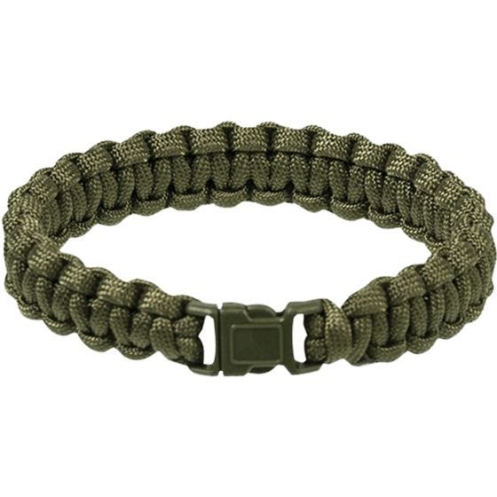 Mil-Tec Paracord Wrist Band 15mm Olive