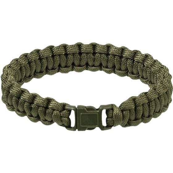 Mil-Tec Paracord Wrist Band 15mm Olive