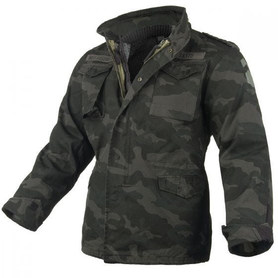 Surplus M65 Regiment Jacket Black Camo