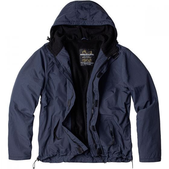 Surplus Windbreaker with Zipper Navy