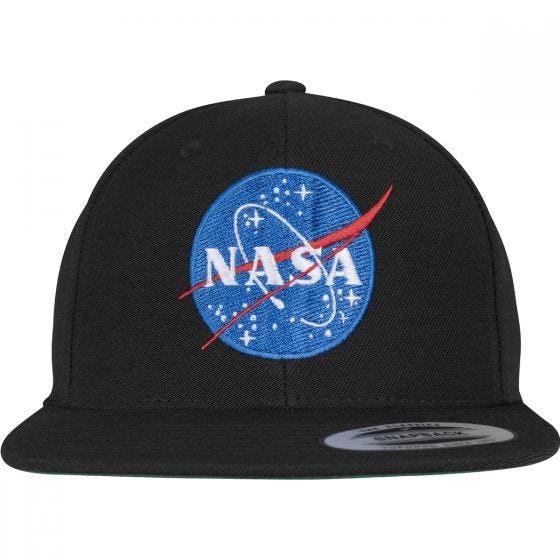 YP NASA Snapback Cap Black