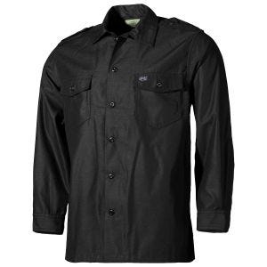 MFH US Long Sleeved Shirt Black