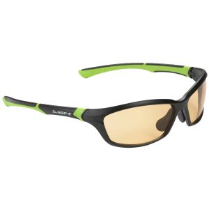 Swiss Eye Drift Sunglasses - Photochromic Orange Smoke Lens / Matt Black Green Frame