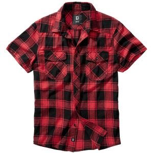 Brandit Half Sleeve Check Shirt Red/Black