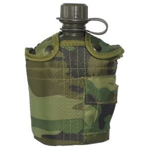 Mil-Tec Canteen with Cover 1 Litre Woodland