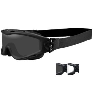 Wiley X Spear Goggles - Smoke Grey + Clear Lens / Matte Black Frame