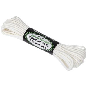 Atwood Rope 50ft 550 Glow In The Dark Paracord White