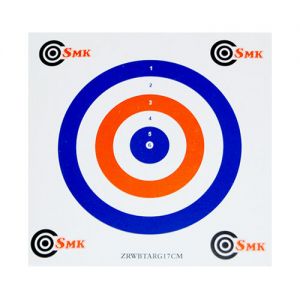 SMK Red White Blue 17cm Card Targets (100 Pack)