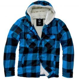 Brandit Lumber Hooded Jacket Black Blue
