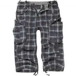 Brandit Shorts Industry Vintage 3/4 in DARKGREY/Purple 