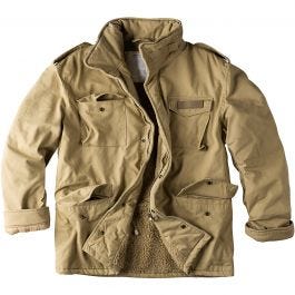 Surplus paratrooper winter on sale jacket olive washed
