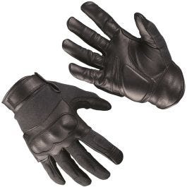 Mil Tec Tactical Gloves Leather Kevlar Black
