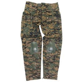 Woodland camo pants with knee pads hot sale
