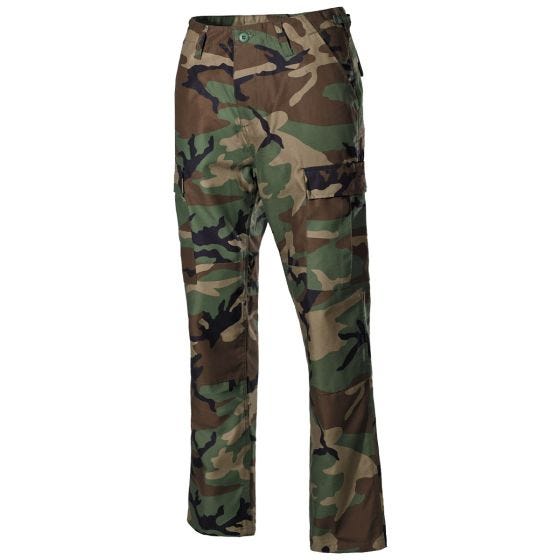 MFH US BDU Reinforced Combat Trousers Woodland