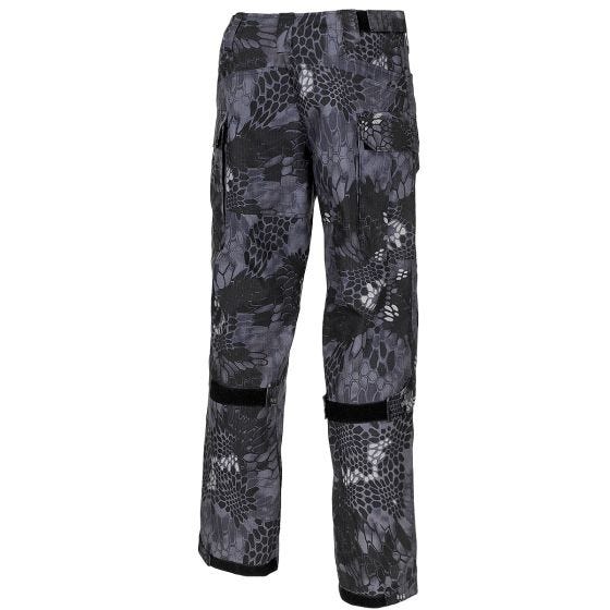 MFH Mission Combat Trousers Ripstop Snake Black