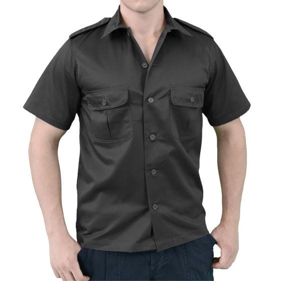 Surplus US Shirt Short Sleeve Black