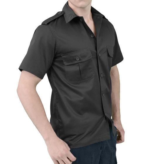 Surplus US Shirt Short Sleeve Black
