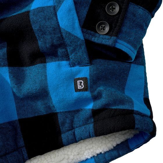 Brandit Lumber Hooded Jacket Black/Blue